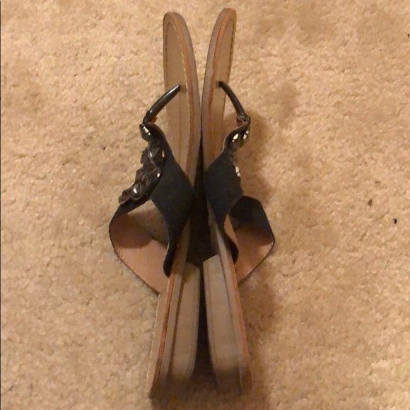 Black flip flops with shiny stones - Picture 5 of 6